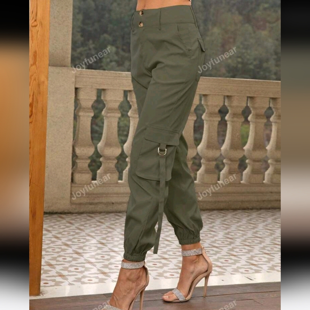 Flap Pocket Side Cargo Pants - Picture 6 of 6